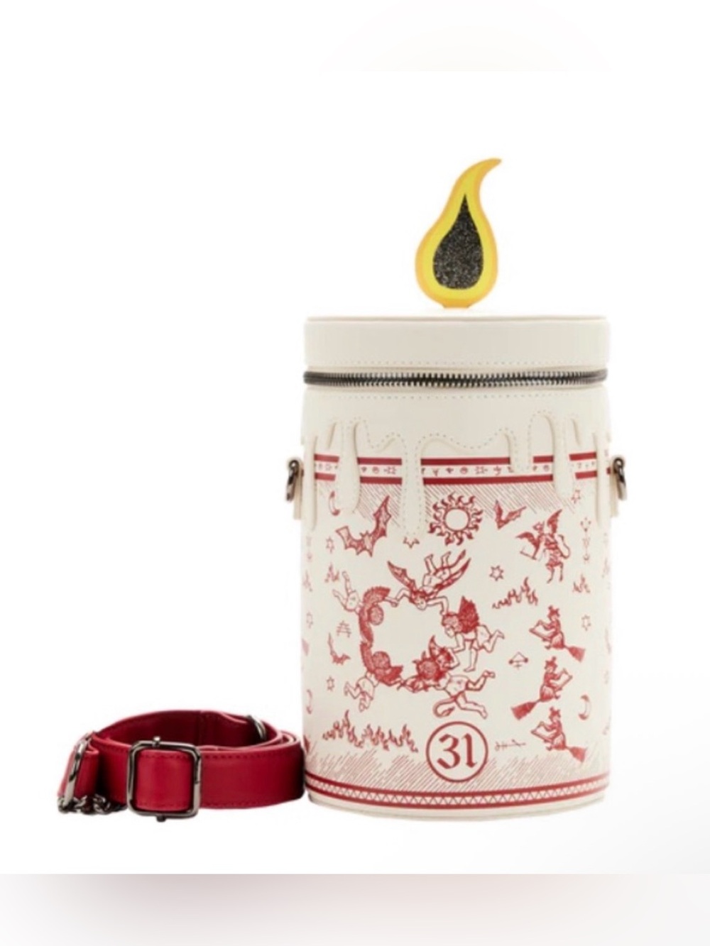 Loungefly Disney Hocus Pocus Black Flame Candle Crossbody Bag